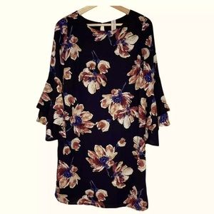Allison Joy Floral MIDI Dress
